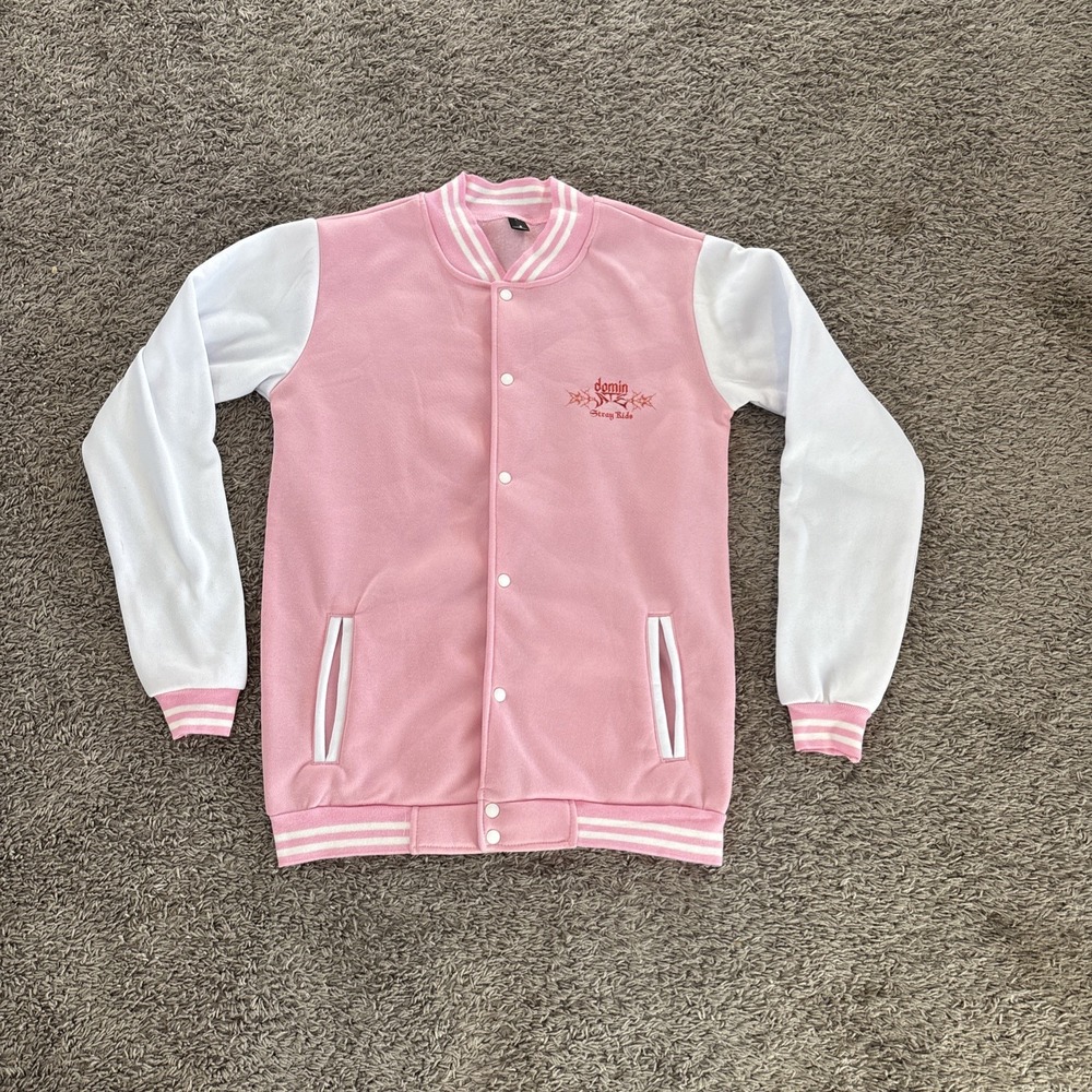Stray Kids World Tour 2024 dominATE‎ Pink Varsity Jacket USED